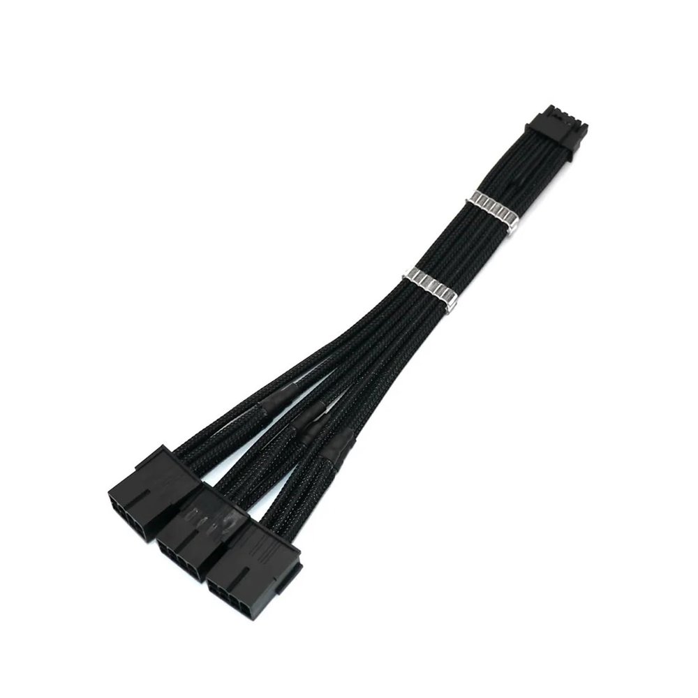 Chunsu 12VHPWR Power Extension Cable 12+4Pin/16Pin PCIE 5.0 to 3x8Pin PCIE RTX3090Ti Adapter Cable 8Colors(50cm,11)
