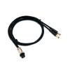 Chunsu DIY Silver Plated GX16 2Pin to Dual DC 3.5 * 1.5/5.5 * 2.1/5.5 * 2.5mm Plug Power Supply Cable(1.5M,GX16 to 2X 3.5x1.35) view 1