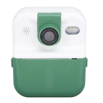 Yoidesu Instant Print 2.4 Inch Screen Selfie Digital Camera with Dual Camera for Kids, LED Flash, Printer, Connected to WalkPrint APP, Safe Thermal Printing (Green)