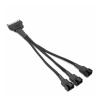 Chunsu 12V SATA to 3x3Pin 4Pin Fan Power Adapter Cable - 3Way(4Pin,15cm) view 1