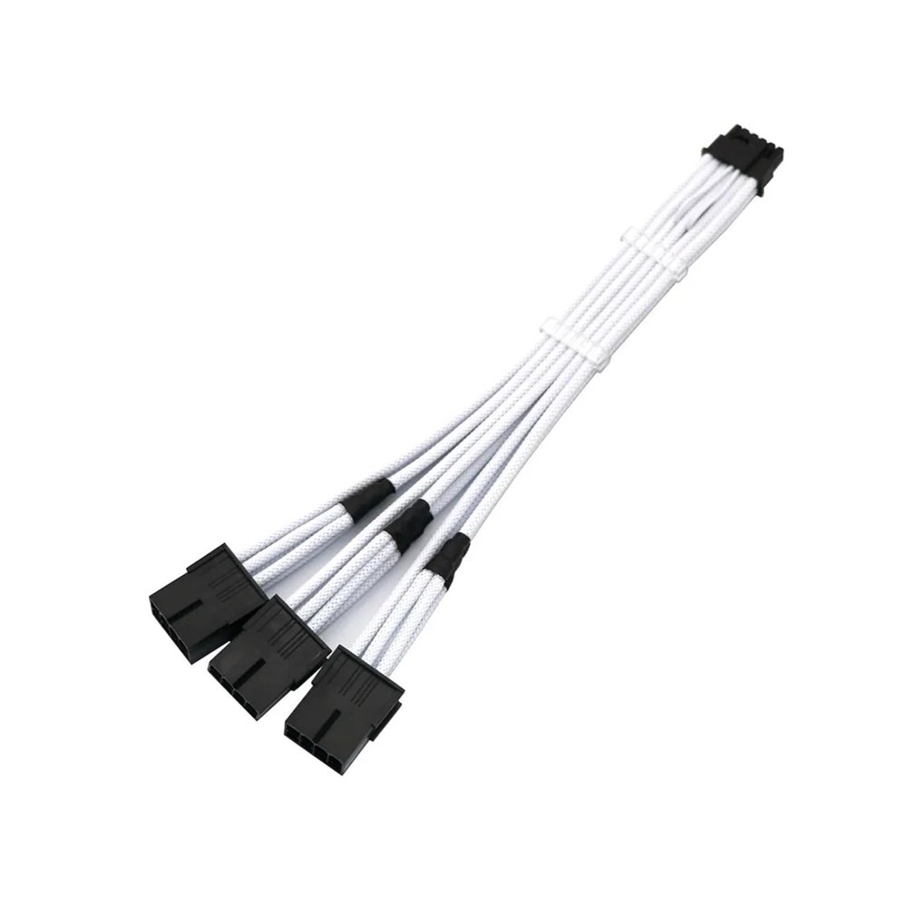 Chunsu 12VHPWR Power Extension Cable 12+4Pin/16Pin PCIE 5.0 to 3x8Pin PCIE RTX3090Ti Adapter Cable 8Colors(40cm,1)