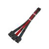 Chunsu 12VHPWR Power Extension Cable 12+4Pin/16Pin PCIE 5.0 to 3x8Pin PCIE RTX3090Ti Adapter Cable 8Colors(20cm,Carbon red) view 1