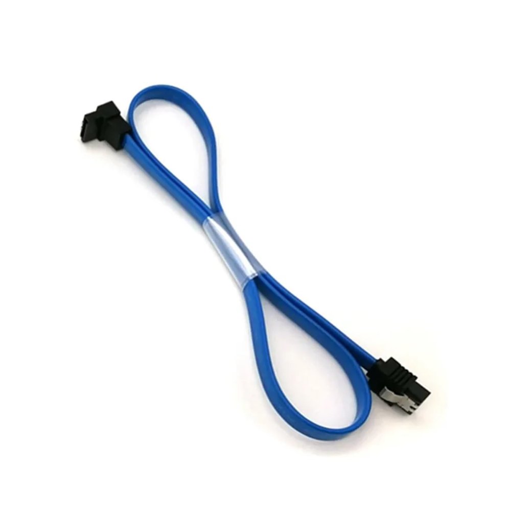 Chunsu SATA 3.0 Data Cable 90 To180 Degree Hard Disk Drive SATA Cables 6GBit/s 45cm 60cm(45cm,Blue)