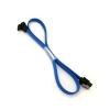 Chunsu SATA 3.0 Data Cable 90 To180 Degree Hard Disk Drive SATA Cables 6GBit/s 45cm 60cm(45cm,Blue) view 1