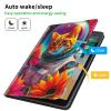 Case for Kindle Fire HD 8 & 8 Plus Tablet 14th/12th/10th Generation 2024/2022/2020 Release 8 inch Lightweight Protective PU Leather Smart Stand Cover with Auto Wake Sleep - Galaxy Cat Sunflower view 3