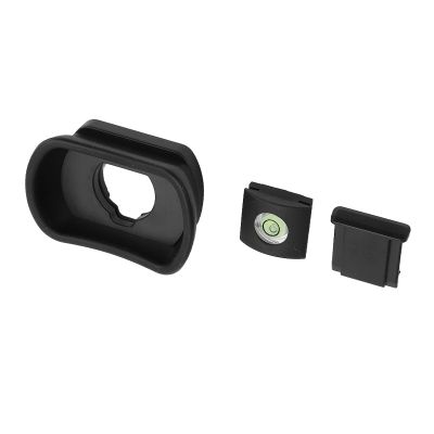 Camera Viewfinder Eye Cup, 3 Pcs Set Hot Shoe Cover and Bubble Level with Comfortable Material, Easy Installation for GFX100II 100 XH1 XH2S