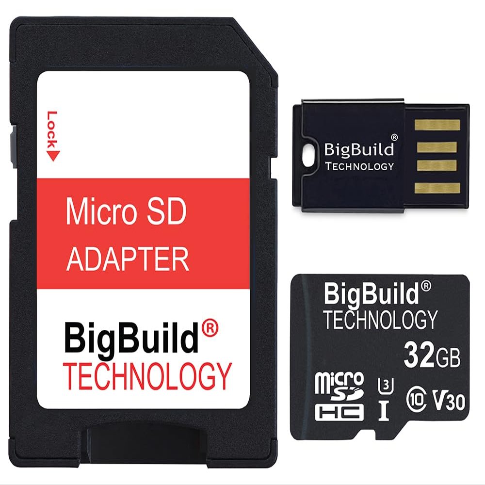 BigBuild Technology 32GB U3 Micro SDHC Memory Card for Campark TC17, TC18, TC19, TC20 Wildlife Trail Cameras