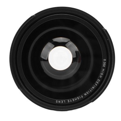 0.35x Ultra Wide Angle Fisheye Lens with Macro, AF IR Compatible. Suitable for All Cameras, Camcorders, and Lenses. for High Resolution Day and Night Photography (55mm)