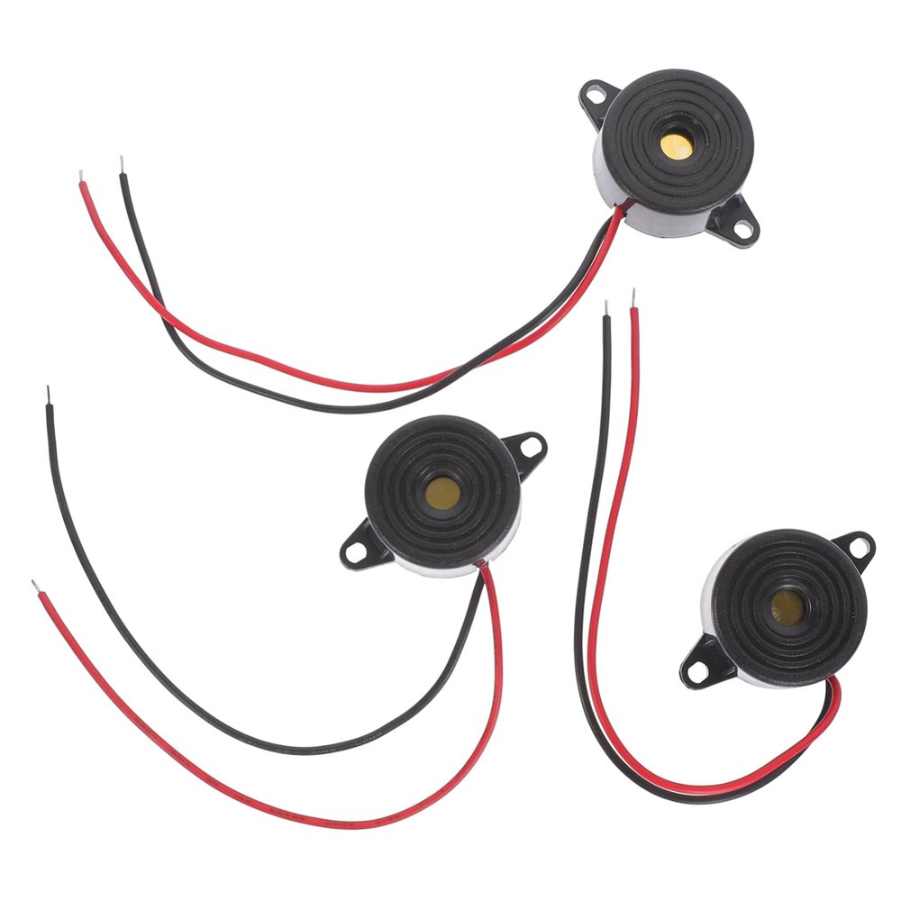 JEWEDECO 4sets Practical Active Piezo Electric for Home Car Alarm Drowsiness 3pcs*4