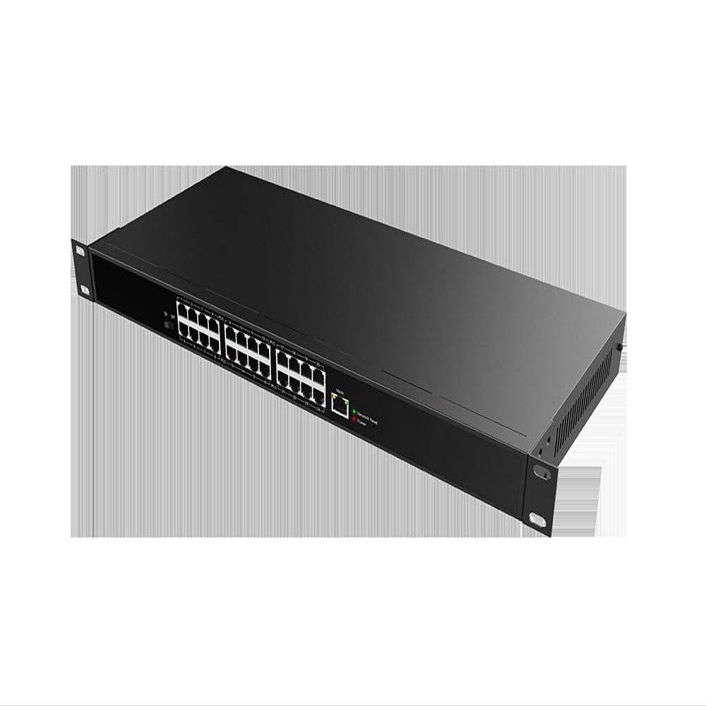 24 Port 2 Wire POE Switch FAN-PN24