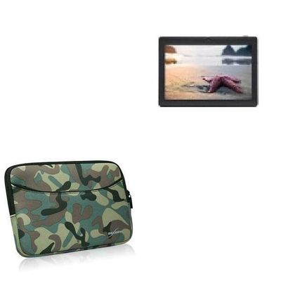 BoxWave Case Compatible with iRulu AK307 - Camouflage Suit with Pocket, Neoprene Camo Suit Zipper Pocket for Storage