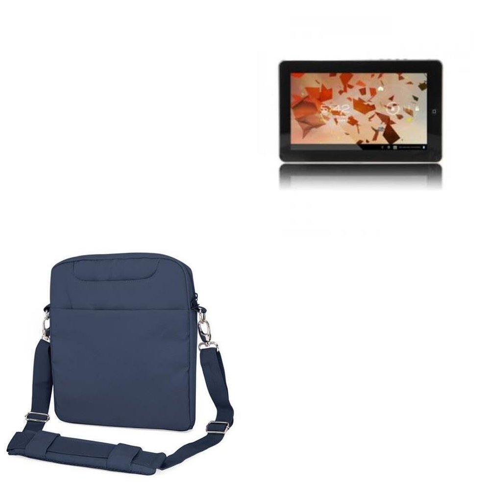 BoxWave Case Compatible with iRulu AL101 - Encompass Urban Bag, Over Shoulder Messenger Straps Handle Bag Pockets - Navy