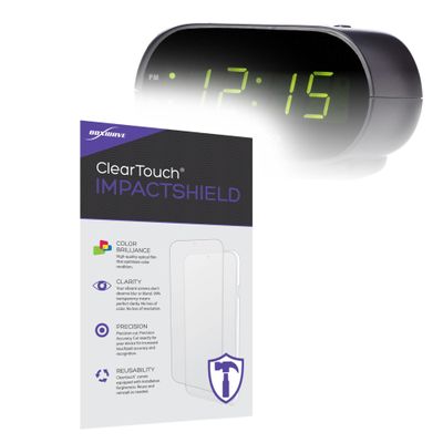 BoxWave Screen Protector Compatible with Amazon Basics TT1001 - ClearTouch ImpactShield (2-Pack), Impenetrable Screen Protector Flexible Film