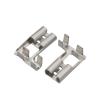 100Sets(200pcs) 6.3 Female Flag-Shaped with Jacket Crimp Splice Terminals Wiring Spring Cold Pressed Wire Cable Connector view 2