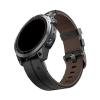 22mm 26mm Quick fit WatchBand For Garmin Fenix8/7/6/5 3HR 935 945 Genuine Leather Strap(Black,22mm(MARQ series)) view 1