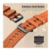 22mm 26mm Quick fit WatchBand For Garmin Fenix8/7/6/5 3HR 935 945 Genuine Leather Strap(Black,22mm(MARQ series)) view 3