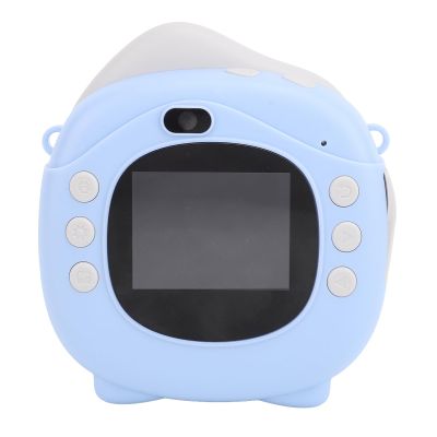 12MP Instant Camera with HD Screen, Selfie Camera, with Fun Photo Frames, for Travel, Sunlight Protecting Screen, Type C Charging Port, with Timer Countdown, for Kids (Blue)