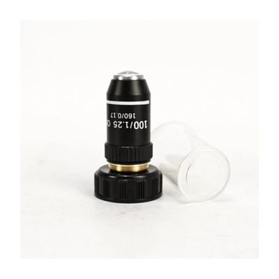 Microscope Observation 195 Black Achromatic Objective 4X 10X 20X 40X 60X 100X RMS 20.2mm Objective Parts(100X)