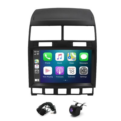 9 inch Car Stereo Radio for VW Touareg 2003-2010, Android 13 Car Stereo Radio w/CarPlay &Android Auto Radio, Support WiFi GPS Bluetooth AHD Backup Camera Mic,SWC/AV in/FM/AM Radio Receiver - 2+32G