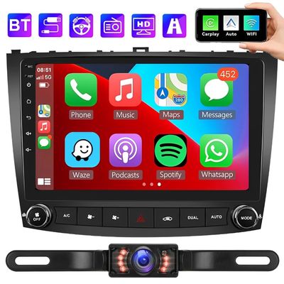 10" Car Stereo Radio for Lexus IS250 2006-2012,for Lexus IS300 2005,for Lexus IS350 2006-2012, Android 13 Car Stereo Radio w/CarPlay &Android Auto, Support WiFi GPS Bluetooth Backup Camera - 2+32G