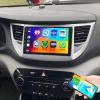 4G+64G Android 15 Double Din Car Stereo Upgrade Radio for Hyundai Tucson 2015-2019, 9" Touchscreen with Carplay Android Auto GPS WiFi Bluetooth RDS DSP SWC Mirrorlink Mic Backup Camera view 1
