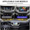 4G+64G Android 15 Double Din Car Stereo Upgrade Radio for Hyundai Tucson 2015-2019, 9" Touchscreen with Carplay Android Auto GPS WiFi Bluetooth RDS DSP SWC Mirrorlink Mic Backup Camera view 2