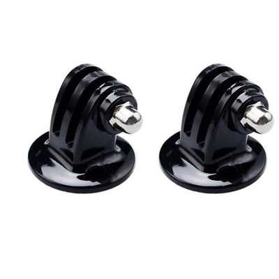 1/4 Tripod Action Camera Mount Monopod Adapter 12 11 10 Sjcam DJI Osmo Action 4 3(2pcs Black)