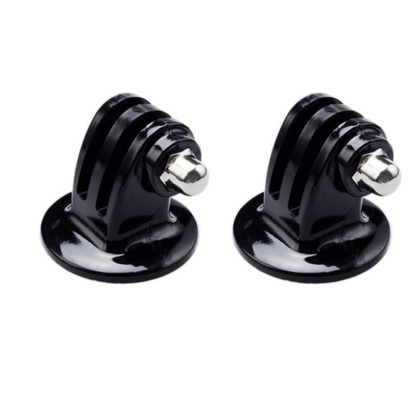 1/4 Tripod Action Camera Mount Monopod Adapter 12 11 10 Sjcam DJI Osmo Action 4 3(2pcs Black)