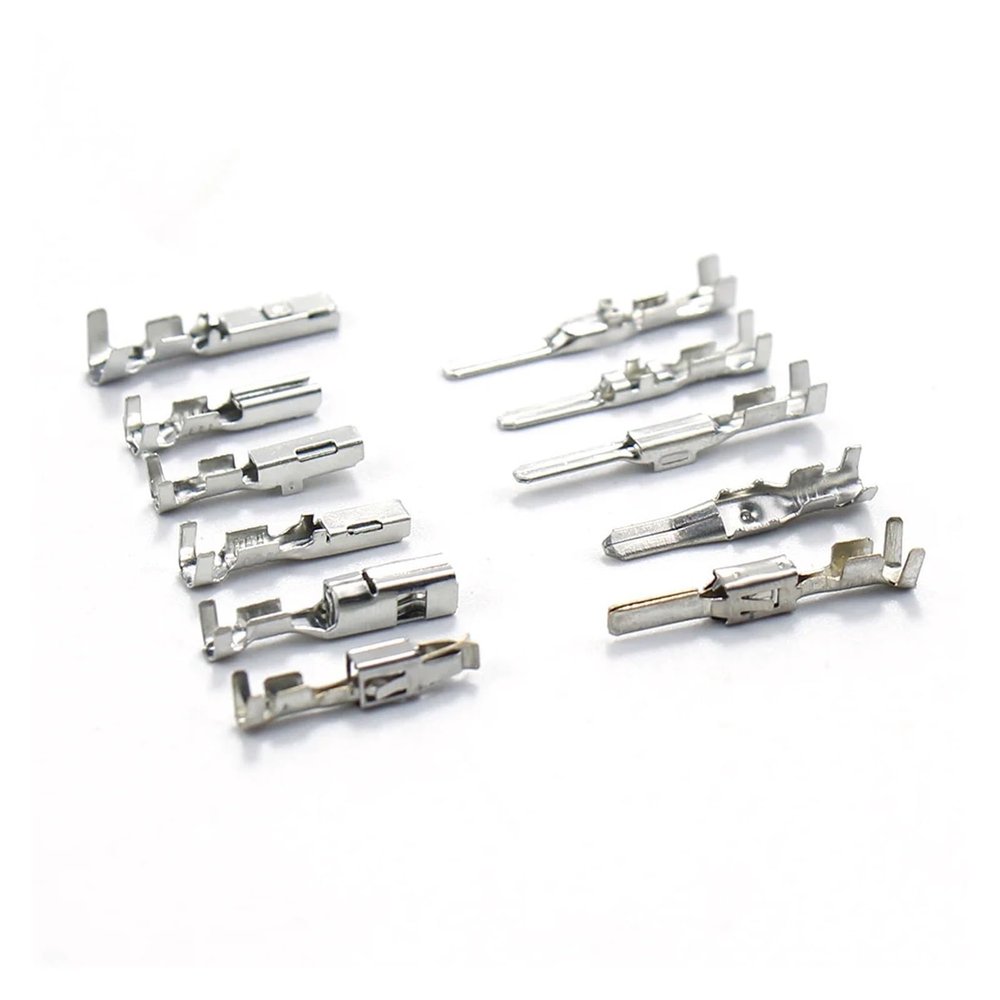140/280/500Pcs Automotive Connector Piece 2.2/2.8/3.5 Mm Male and Female Crimping Terminals Auto Cold Pressed Wire Socket Fit Compatible Car(BCD 8092 140PCS)