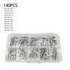 140/280/500Pcs Automotive Connector Piece 2.2/2.8/3.5 Mm Male and Female Crimping Terminals Auto Cold Pressed Wire Socket Fit Compatible Car(BCD 8092 140PCS) view 2