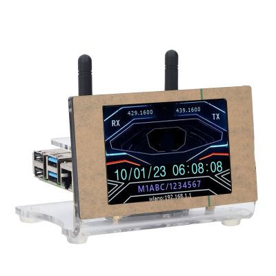 MMDVM Hotspot Board Digital Voice Modem with 3.5 Inch Screen WLAN Ethernet Port Support Single Duplex Interconnection