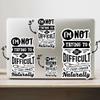 (3PCS) I'm Not Trying to Be Difficult It Just Comes Naturally Sticker for Phone Tablet Laptop Car Truck Window | 2" Sticker | view 2