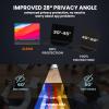 GUDTEKE HD Laptop Privacy Screen 14 inch, Upgraded Laptop Privacy Screen for 16:9 Widescreen Removable Anti Glare Cover and Blue Light UV-Blocking Filter view 3