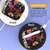 Cute Case Cover Compatible with AirPods 4th Generation 2024, Shockproof for Women & Girls with Cute Golden Round Buckle Protective, Anti-Drop Design(Cute Boho Mushroom) view 3