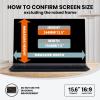 GUDTEKE HD Laptop Privacy Screen 15.6 inch, Upgraded Laptop Privacy Screen for 16:9 Widescreen Removable Anti Glare Cover and Blue Light UV-Blocking Filter view 4