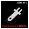 50/100pcs 2.8 Inserts p/Lug Spring Terminal PCB Solder Lug Type Thickness 0.5mm 0.8mm Two Legs,PCB Welding Sheet Terminals(Thickness 0.8MM,Quantity 50pcs) view 2