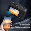 4K Digital Camera 60FPS 56MP 3in 16X Zoom 270 Deg Rotation for Travel Camping view 2