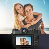 4K Digital Camera 60FPS 56MP 3in 16X Zoom 270 Deg Rotation for Travel Camping view 4