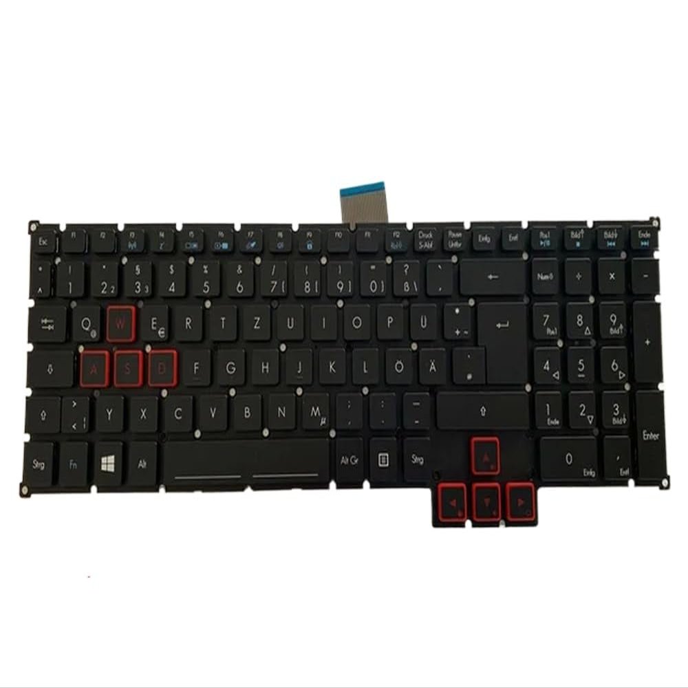 Backlit Laptop Keyboard Compatible with 17X 15 GX G9-591R G9-592 593 G9-791 792 GX-792 793 Models(German)