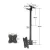 Table Top Ceiling TV Mount Bracket - TV Ceiling Mount Bracket for 20 to 32 Inch Height-Adjustable Ceiling Mount, Max. TV Weight 45 Kg/99 Lbs, Max. VESA 200X200mm, Fits Most LCD Flat Screen view 2