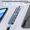 Laptop USB C Hub, 8-in-1 Docking Station, 1000Mbps Ethernet, HDMI 4K60Hz, 2 USB 3.0 + 2 USB-C Ports Adapter, PD 100W MAX Charging(Data), SD/TF Card Reader for MacBook Pro/Dell XPS/HP/Lenovo etc view 3