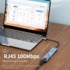 8 in 1 USB C HUB,USB C Multiport Adapter with 4K HDMI, PD100W, USB C Port,USB 3.0,USB 2.0, RJ45 Ethernet, SD/TF Card Reader, Docking Station Compatible with MacBook Pro/Air/Laptops/Dell XPS/iPad view 4