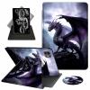ACWDMKH for iPad Pro 13 Inch Case 2024 (M4),360 Degree Rotating Swivel PU Leather Stand Flip Folio Cover with Auto Wake/Sleep Case for iPad Pro 13 Inch 2024,Cool Purple Dragon view 1