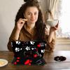 ACWDMKH for iPad Pro 13 Inch Case 2024 (M4),360 Degree Rotating Swivel PU Leather Stand Flip Folio Cover with Auto Wake/Sleep Case for iPad Pro 13 Inch 2024,White Red Paw view 3