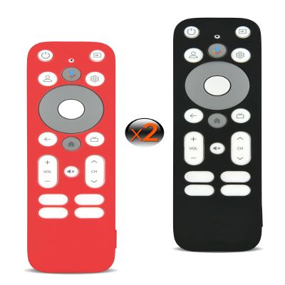[2 Pack] Anti Slip Remote Cover Compatible with Onn Android TV 4K UHD Stick TV Box 100024646 100026240 Remote Controller, Lightweight Anti-Slip Skin-Friendly Silicone Skin Sleeve