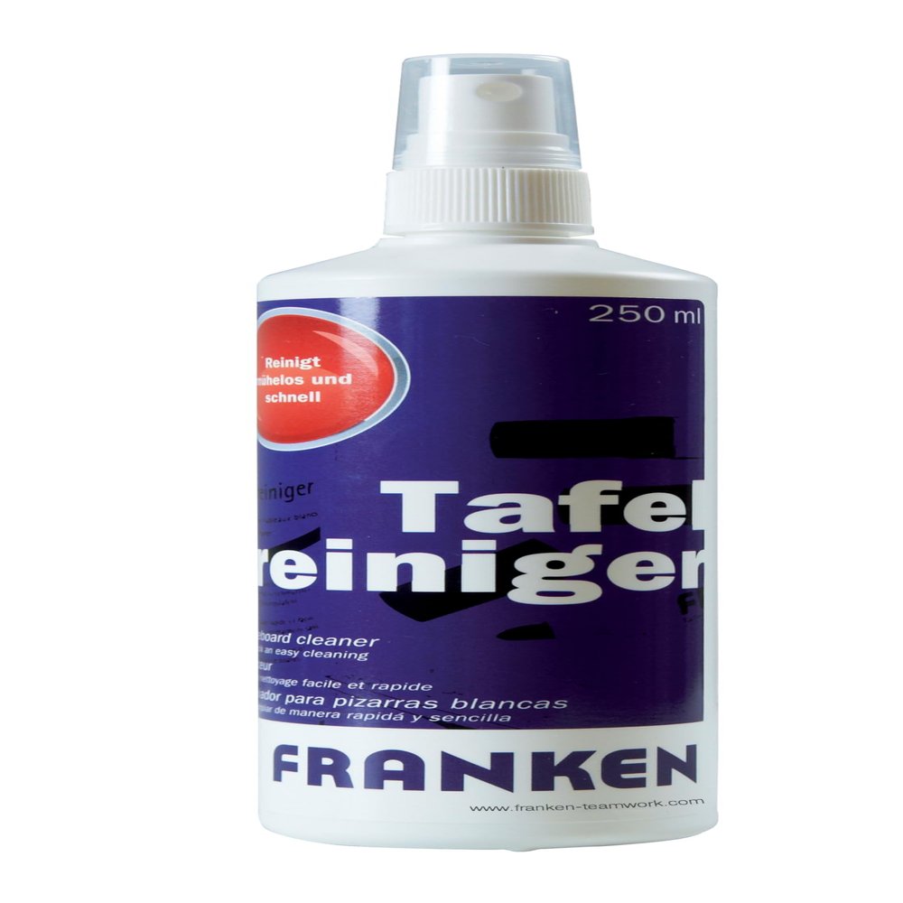 FRANKEN U-ActLine ZU1915 Water-Based Whiteboard Cleaning Spray 250 ml for All Dry-Wipe Whiteboard Surfaces