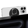 kwmobile Phone Mount Holder Compatible with Apple MacBook OS Ventura/iOS 16 iPhone 16 15 14 13 12 Mount - Phone Laptop Attachment - Black view 1