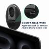 kwmobile Phone Mount Holder Compatible with Apple MacBook OS Ventura/iOS 16 iPhone 16 15 14 13 12 Mount - Phone Laptop Attachment - Black view 2