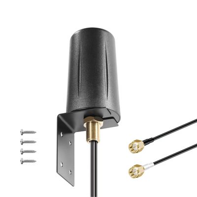 2x2 MIMO Omnidirectional Low Profile 4G LTE 5G External Antenna SMA Male Connector with 10ft Cable for 4G/5G Routers Hotspot Verizon AT&T T-Mobile Home Internet Truck and RV, Slinkdsco