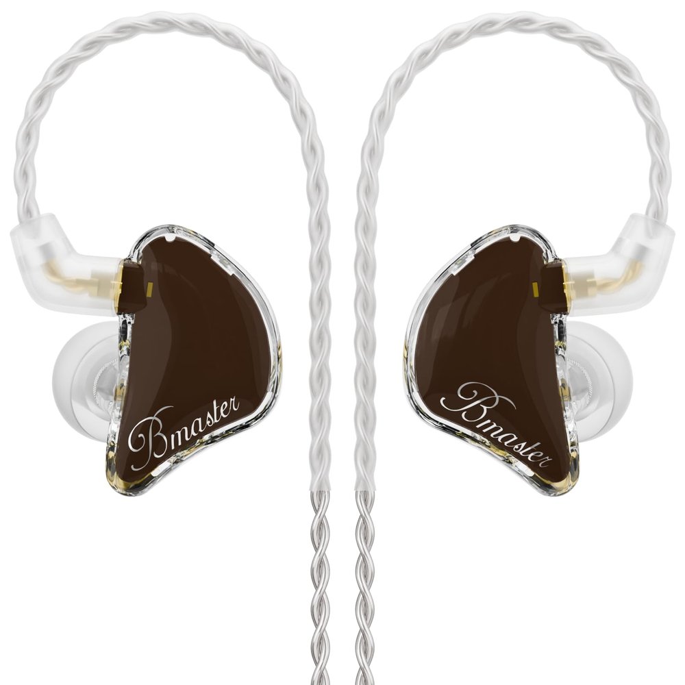 BASN Bmaster Triple-Driver Driver in-Ear Monitors for Musicians, Earth